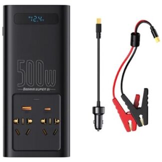 Автомобильный инвертор Baseus Super Si Power Inverter 500W (220V EU ) Black