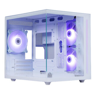 Корпус mATX без БП Defender NovaCube, белый (с кулерами)