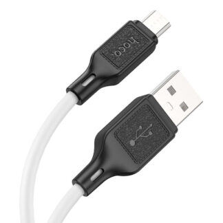 Кабель HOCO X90 Cool silicone charging data cable USB for Micro black