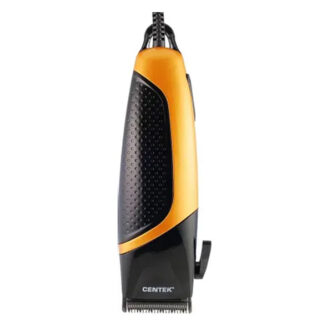 Машинка для стрижки Centek CT-2103 (черный/желтый) 12 Вт, 4 насадки